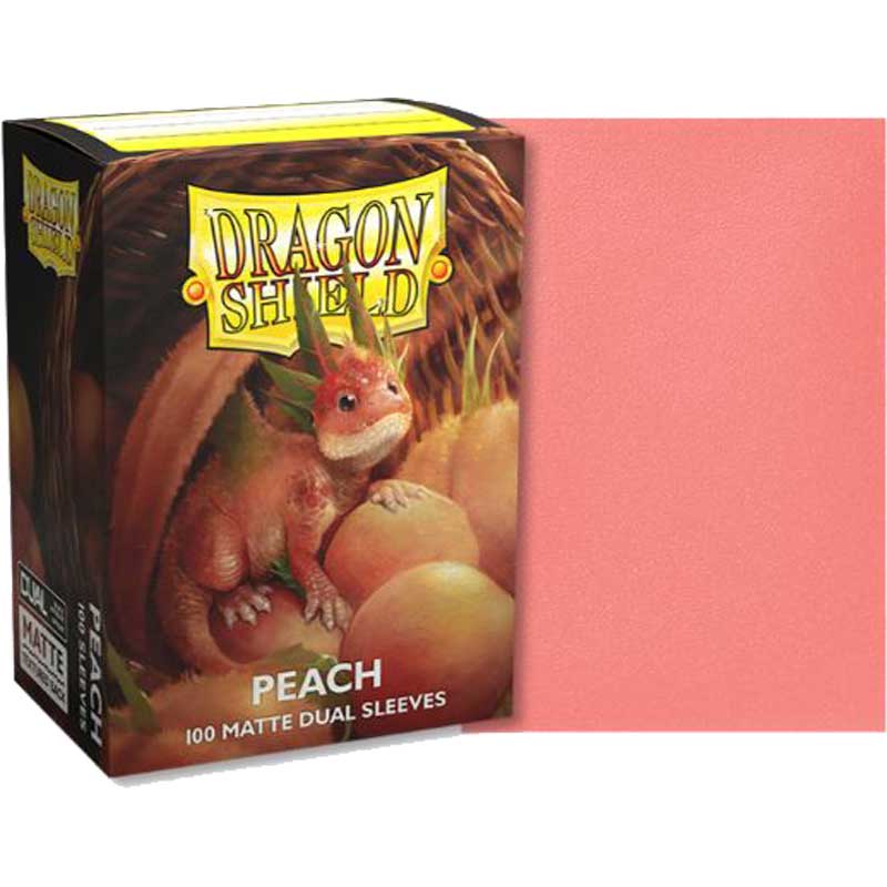 Dragon Shield Dual Matte, 100ct, Peach