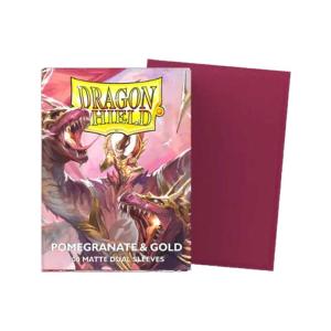 Dragon Shield Dual Matte, 100st, Pomegranate & Gold
