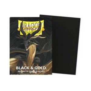 Dragon Shield Dual Matte, 100ct, Black & Gold