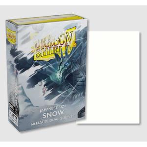 Japanese Dragon Shield Dual Matte, 60 sleeves, Snow (Yu-Gi-Oh)