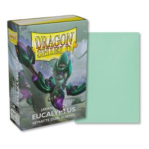 Japanese Dragon Shield Dual Matte, 60 sleeves, Eucalyptus (Yu-Gi-Oh)