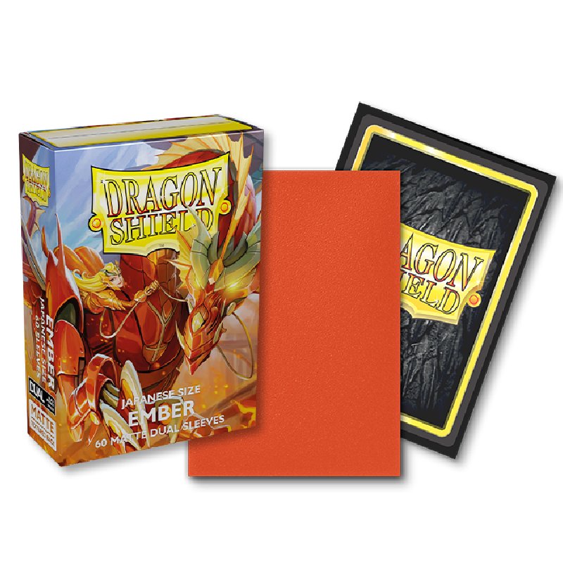Japanese Size Sleeves - Ember 60 Matte Kartenhüllen Dragon Shield kaufen Japanese Size Sleeves - Ember 60 Matte Kartenhüllen Dragon Shield kaufen