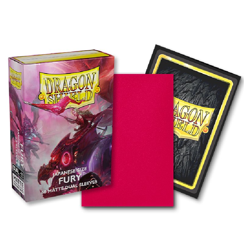 Japanese Dragon Shield Dual Matte, 60 sleeves, Fury (Yu-Gi-Oh)