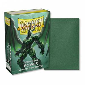 Japanese Dragon Shield Dual Matte, 60 sleeves, Power (Yu-Gi-Oh)