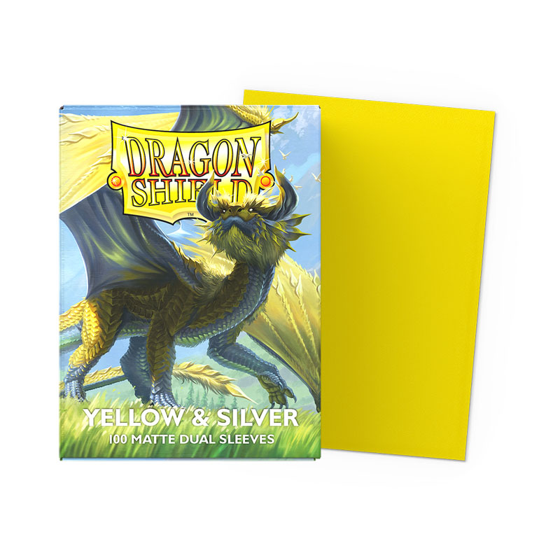 Dragon Shield Dual Matte, 100st,  Yellow & Silver