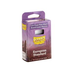 Dragon Shield - European Standard Board Game Sleeves - Clear/Non-Glare