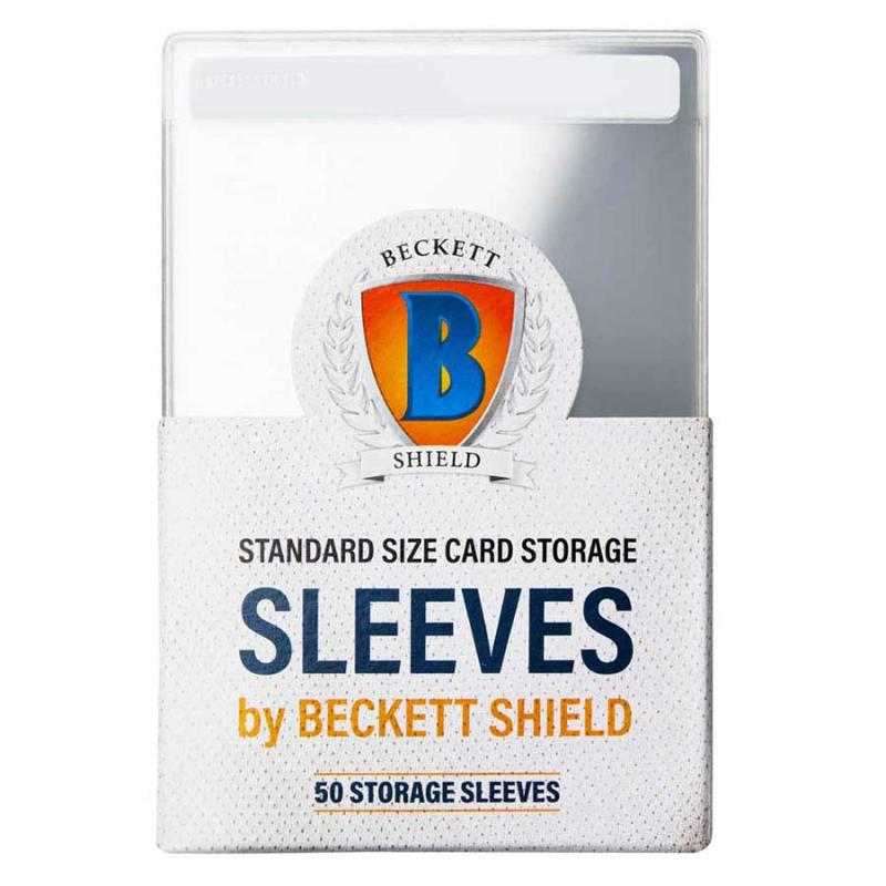 Beckett Shield Standard Size Card Storage Sleeves (50 Sleeves) [Semi rigid type of sleeve]