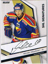 2009-10 SHL Signatures s.2 #02 Michael Holmqvist Djurgården IF
