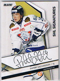 2009-10 SHL Signatures s.2 #09 Patrik Zackrisson Linköpings HC