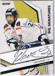 2009-10 SHL Signatures s.2 #08 Jan Hlavac Linköpings HC