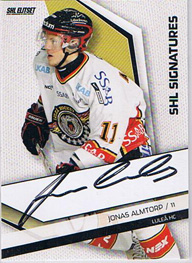 2009-10 SHL Signatures s.2 #11 Jonas Almtorp Luleå HC