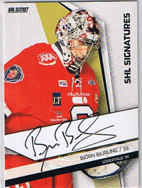 2009-10 SHL Signatures s.2 #19 Björn Bjurling Södertälje SK