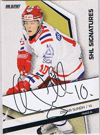 2009-10 SHL Signatures s.2 #21 Oscar Sundh Tmrå IK
