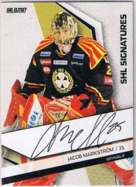 2009-10 SHL Signatures s.1 #01 Jacob Markstrom Brynäs IF