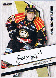 2009-10 SHL Signatures s.1 #03 Stephen Dixon Brynäs IF