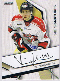 2009-10 SHL Signatures s.1 #11 Victor Hedman MODO Hockey
