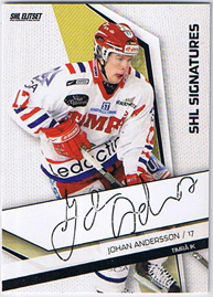 2009-10 SHL Signatures s.1 #18 Johan Andersson Timrå IK