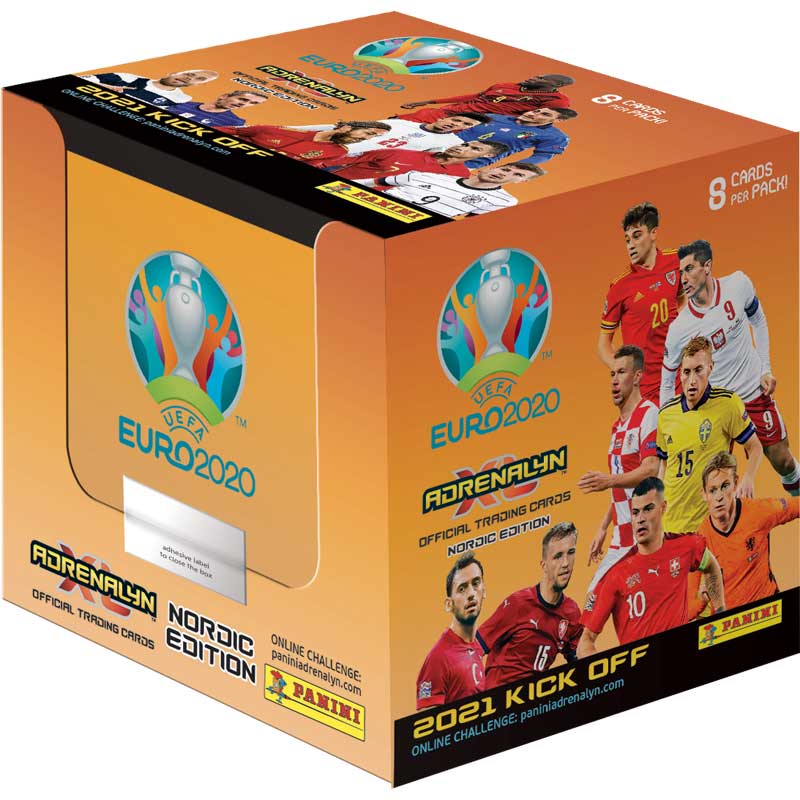 1st Låda (50 paket), Nordic Edition Panini Adrenalyn XL Euro 2021 KICK OFF