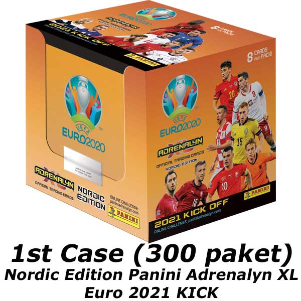 1st Case (300 paket), Nordic Edition Panini Adrenalyn XL Euro 2021 KICK OFF
