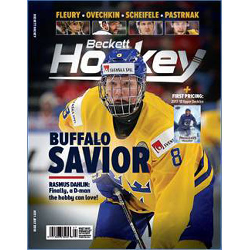 Beckett Hockey, #07 2018, July (Buffalo Savior Rasmus Dahlin)