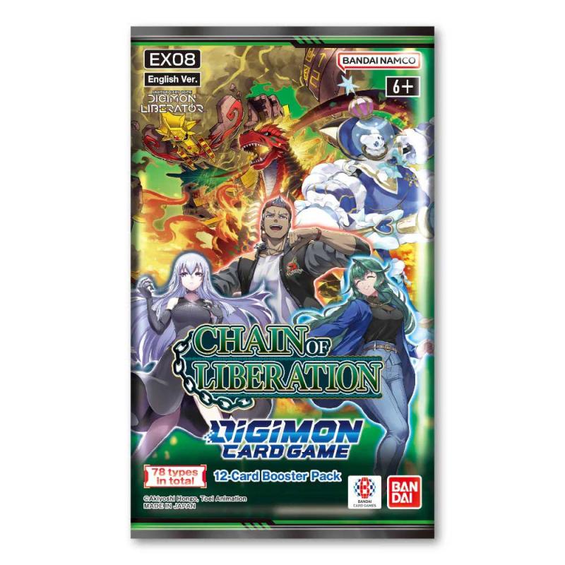 Digimon Card Game - Extra Booster Chain Of Liberation EX08 - Booster (12 Cards)