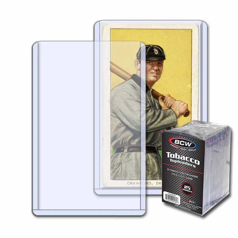 BCW - Tobacco Card Topload Holder - 25 Toploaders for small cards