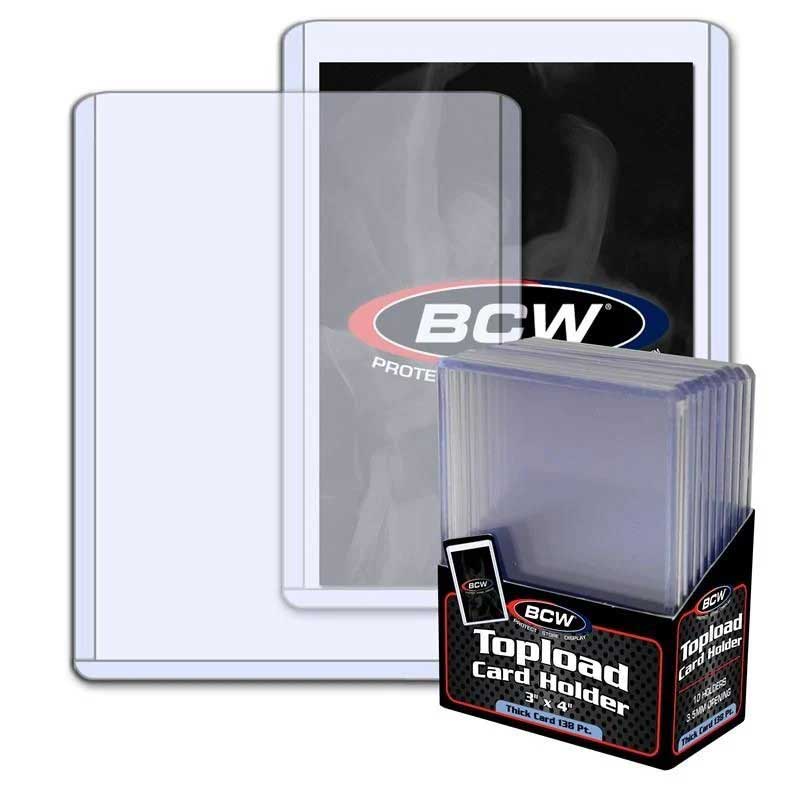 BCW - Thick Card Topload Holder - 138 PT - 10 Toploaders