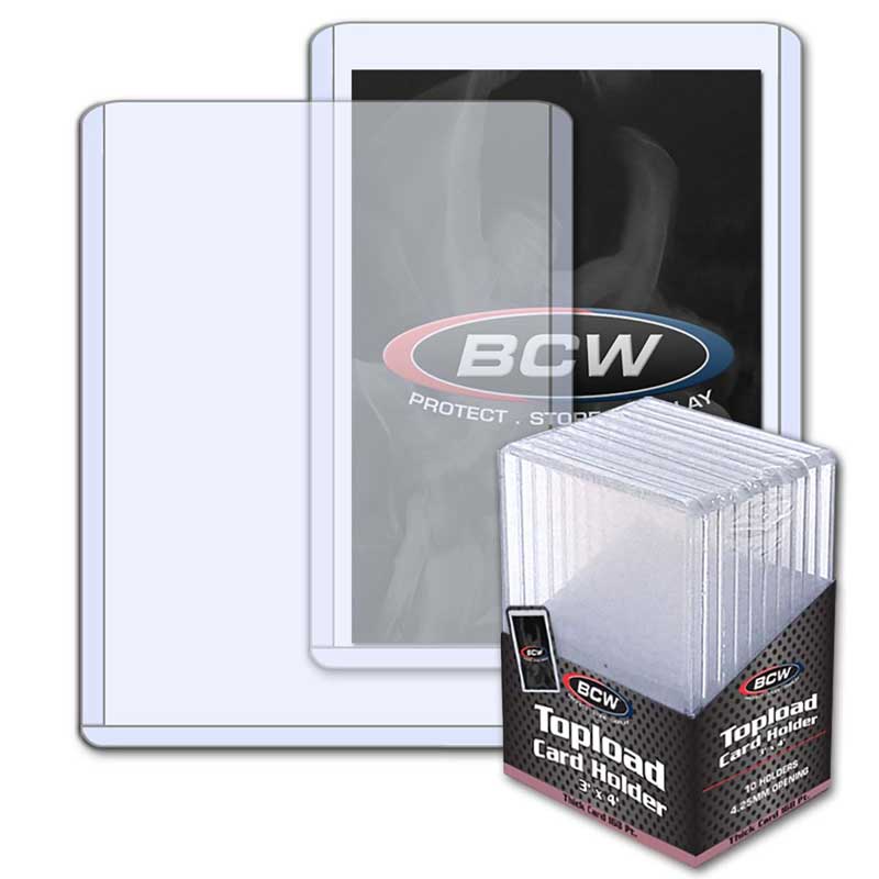 BCW - Thick Card Topload Holder - 168 PT - 10 Toploaders