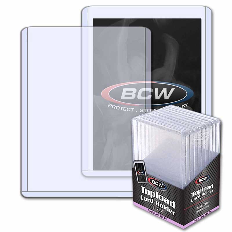 BCW - Thick Card Topload Holder - 197 PT - 10 Toploaders