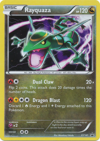 XY Promo Cards, Rayquaza - XY141 - Holo Promo