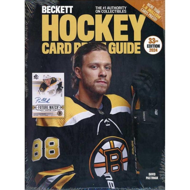 Beckett Hockey Card Price Guide (Yearbook) 2024 33st Edition - David Pastrnak