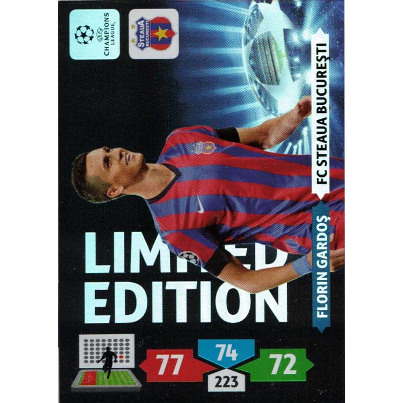 Limited Edition, 2012-13 Adrenalyn Champions League, Florin Gardoș (Florin Gardos) (Steua Bucharest)