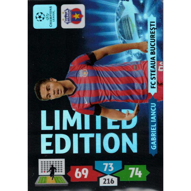 Limited Edition, 2012-13 Adrenalyn Champions League, Gabriel Iancu (Steua Bucharest)