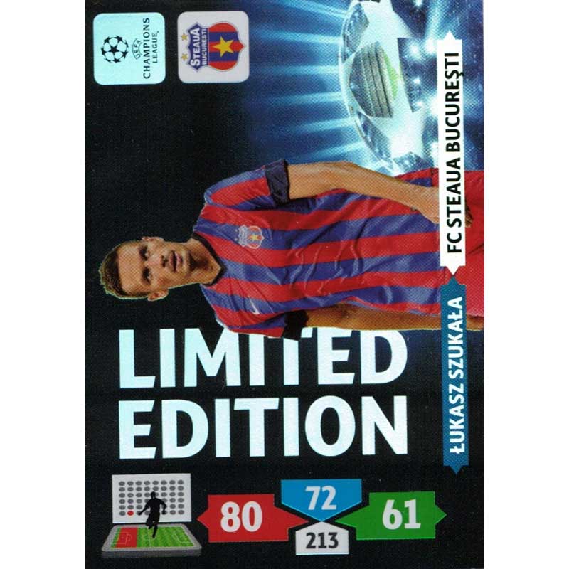 Limited Edition, 2012-13 Adrenalyn Champions League, Łukasz Szukała (Lukasz Szukala) (Steua Bucharest)