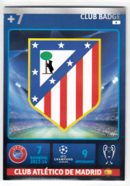 Club Badge, 2014-15 Adrenalyn Champions League, Club Atlético de Madrid