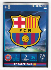 Club Badge, 2014-15 Adrenalyn Champions League, FC Barcelona