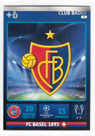 Club Badge, 2014-15 Adrenalyn Champions League, FC Basel 1893