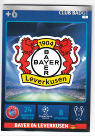 Club Badge, 2014-15 Adrenalyn Champions League, Bayer 04 Leverkusen