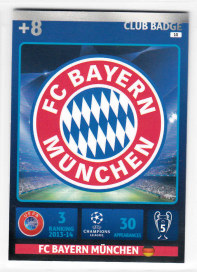 Club Badge, 2014-15 Adrenalyn Champions League, FC Bayern München