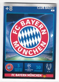Club Badge, 2014-15 Adrenalyn Champions League, FC Bayern München