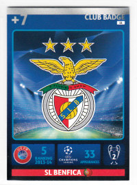 Club Badge, 2014-15 Adrenalyn Champions League, SL Benfica