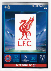 Club Badge, 2014-15 Adrenalyn Champions League, Liverpool FC