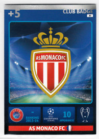Club Badge, 2014-15 Adrenalyn Champions League, AS Monaco FC