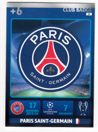Club Badge, 2014-15 Adrenalyn Champions League, Paris Saint-Germain