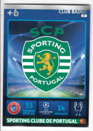 Club Badge, 2014-15 Adrenalyn Champions League, Sporting Clube de Portugal