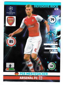 Defensive Rock, 2014-15 Adrenalyn Champions League, Per Mertesacker