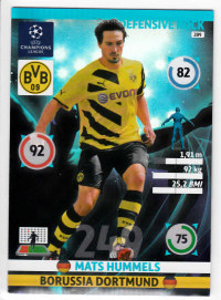 Defensive Rock, 2014-15 Adrenalyn Champions League, Mats Hummels