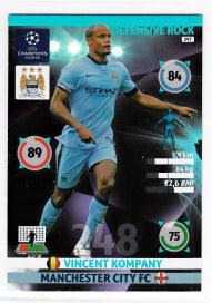 Defensive Rock, 2014-15 Adrenalyn Champions League, Vincent Kompany