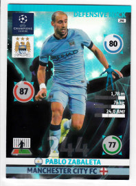 Defensive Rock, 2014-15 Adrenalyn Champions League, Pablo Zabaleta