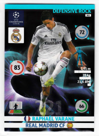 Defensive Rock, 2014-15 Adrenalyn Champions League, Raphaël Varane / Raphael Varane